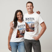 ボストンの歴史的スカイライン Tシャツ (ユニセックス)