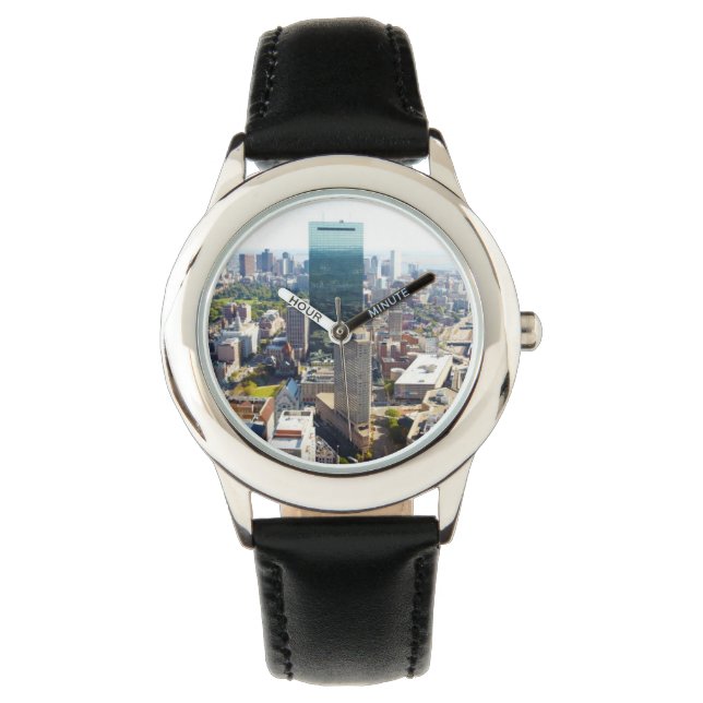 ボストンの空中眺め2 腕時計 (正面)