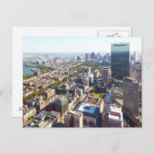 ボストンの空中眺め ポストカード (正面/裏面)