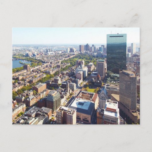ボストンの空中眺め ポストカード (正面)