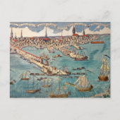 ボストンの街の一角を望む ポストカード (正面)