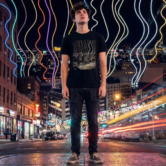 ボストンの街の灯り Tシャツ