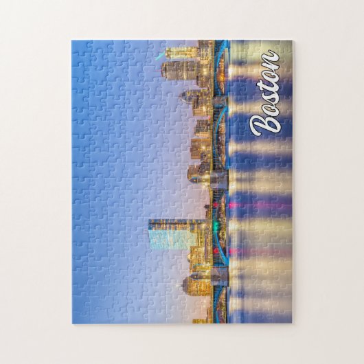 ボストンの街並み,マサチューセッツ州,統一された州 ジグソーパズル (縦)