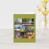 ボストンのCeleste Sheffey著作のMAの写真のコラージュ カード (黄色い花)