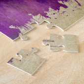 ボストンのMA |の水彩画都市スカイライン ジグソーパズル (側面)