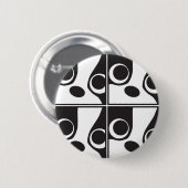 ボストンはボタンに直面します 缶バッジ (正面&裏面)