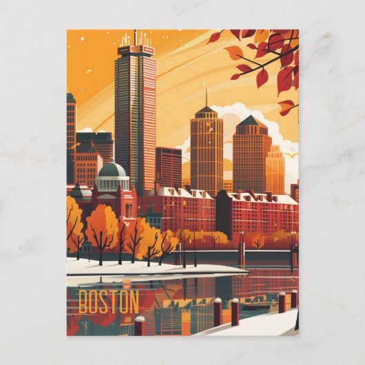ボストンへの旅行 ポストカード (正面)