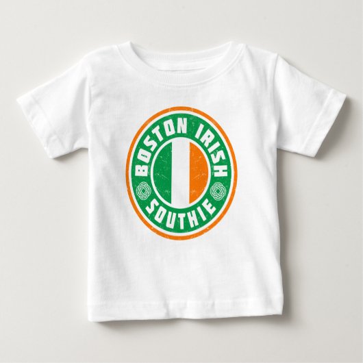 ボストンアイルランド語Southie ベビーTシャツ (正面)