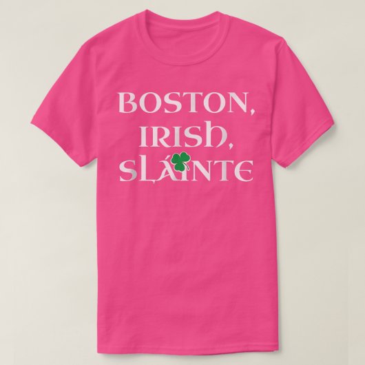 ボストンアイルランドSt patricks day2023マサチューセッツ Tシャツ (デザイン正面)
