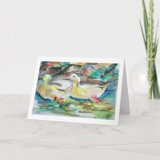 ボストンアヒル カード (正面)