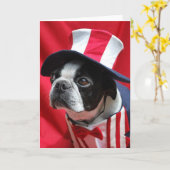 ボストンアンクルサムカード カード (黄色い花)