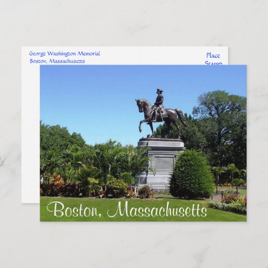 ボストンガーデン,ボストンマサチューセッツ州ポストカード ポストカード (正面/裏面)