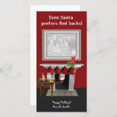 ボストンクリスマスの写真カード シーズンカード (正面/裏面)