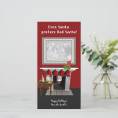 ボストンクリスマスの写真カード シーズンカード (スタンド正面)