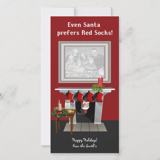 ボストンクリスマスの写真カード シーズンカード (正面)