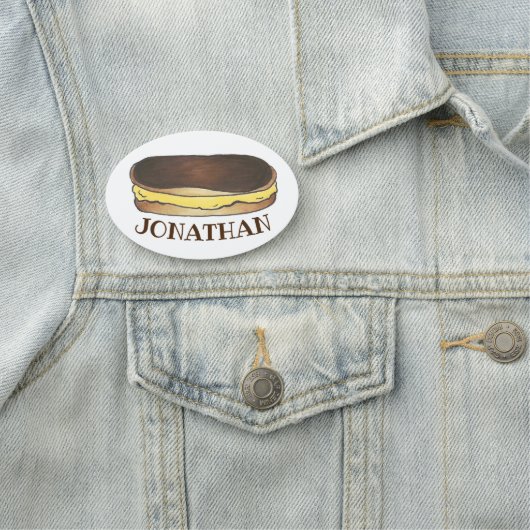 ボストンクリームエクレフランスのーペストリーベーカリーデザート 名札 (インサイチュ)