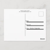 ボストングリーンフォント ポストカード (裏面)