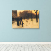 ボストンコモンアットトワイライト キャンバスプリント (インサイチュ (ウッドフロア))