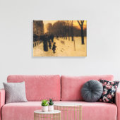 ボストンコモンアットトワイライト キャンバスプリント (インサイチュ (リビング))