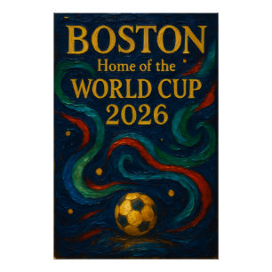 ボストンサッカーアート 2026 サッカーデザイン ポスター