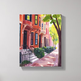 ボストンサマー | マサチューセッツ絵を描州の キャンバスプリント