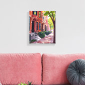 ボストンサマー | マサチューセッツ絵を描州の キャンバスプリント (インサイチュ (リビング))