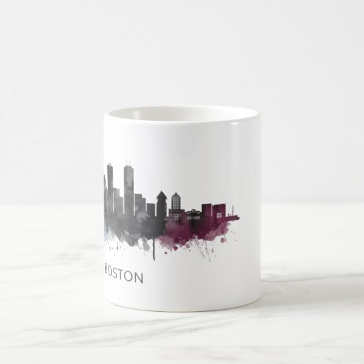 ボストンシティスカイライン、ボストンマスカイライン コーヒーマグカップ (中央)