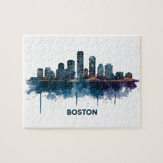 ボストンシティスカイライン、ボストンマスカイライン ジグソーパズル (横)