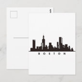 ボストンシティスカイライン、ボストンマスカイライン ポストカード (正面/裏面)