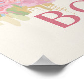 ボストンシティスケープヴィンテージ ポスター (角)