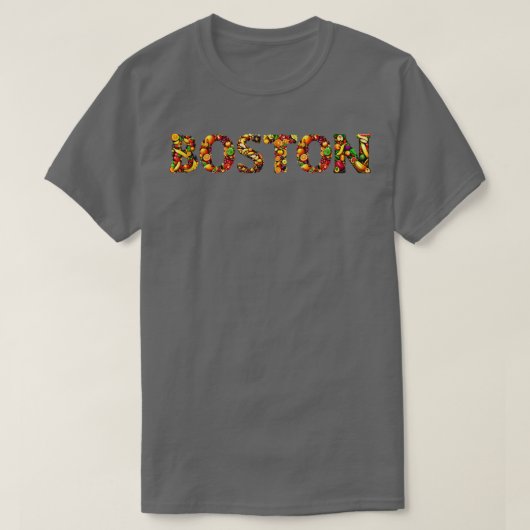 ボストンシティフルーツスタイル Tシャツ (デザイン正面)