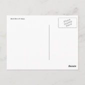 ボストンシティホールはがき ポストカード (裏面)