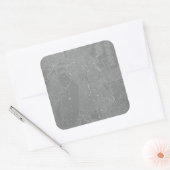 ボストンシティマップのスケッチ スクエアシール (封筒)