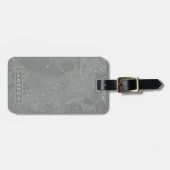 ボストンシティマップのスケッチ ラゲッジタグ (正面横)