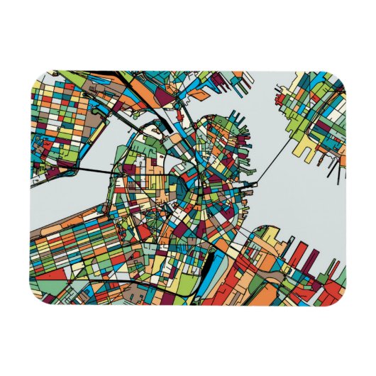 ボストンシティUSA マグネット (横)