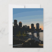 ボストンシーポートサンセットシティスカイラインカード (正面)