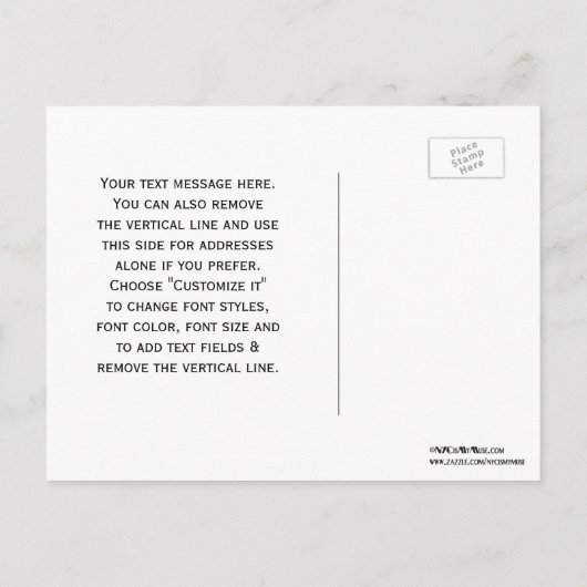 ボストンスカイラインがエッチングされた額縁日付を保存 案内ポストカード (裏面)