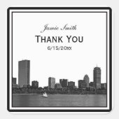 ボストンスカイラインが額縁を切りお礼 スクエアシール (正面)