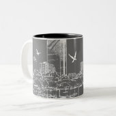 ボストンスカイラインのマグ ツートーンマグカップ (正面左)
