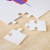 ボストンスカイラインの水彩画 ジグソーパズル (側面)