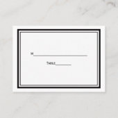 ボストンスカイラインエッチングされたエスコートカード#2 プレイスカード (裏面)