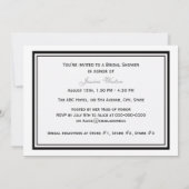 ボストンスカイラインエッチングフレームHブライダルシャワー 招待状 (裏面)