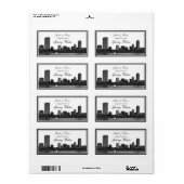 ボストンスカイラインエッチングH #2ウォーターボトル ラベル (フルシート)