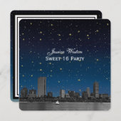 ボストンスカイラインブルースターリーエッチングスイート16 招待状 (正面/裏面)