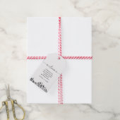 ボストンスカイライン結婚のウェルカムバッグラベル ギフトタグ (より糸付き)