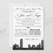 ボストンスカイライン結婚式招待状 招待状 (正面)