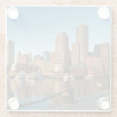 ボストンスカイライン ガラスコースター (裏面)