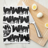 ボストンスカイライン キッチンタオル (四つ折り)