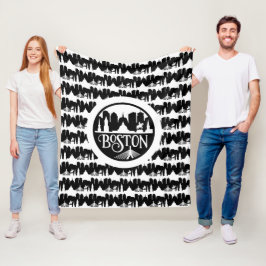 ボストンスカイライン フリースブランケット