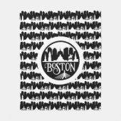 ボストンスカイライン フリースブランケット (正面)